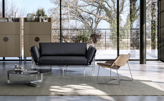 Rataplan – komfortable Polsterung in Leder schwarz, eleganter Look