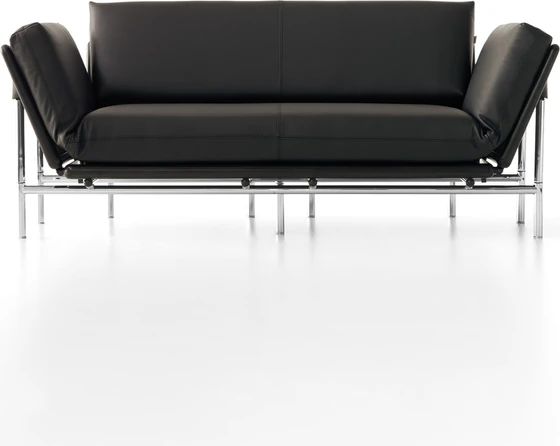 DEMA Rataplan Sessel, Freisteller Leder sschwarz 185 cm