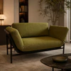 DEMA Sofa Rataplan 150 cm, Ambientefoto Stoff grün