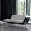 DEMA Sofa Rataplan 185 cm, Ambientefoto Leder weiß, Armlehne abgeklappt