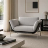 DEMA Rataplan Sofa 150 cm, Ambientefoto Stoff Grau