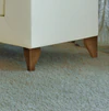 Original Dema Ersatzfüße für Sofa Ottomane, Farbton Nußbaum, Neuware