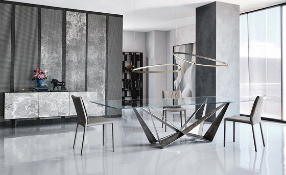 Cattelan Italia Esstisch Skorpio GLas Designmöbel Sauerland Möbel Zeppenfeld Olpe (2)