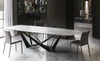 Cattelan Italia Esstisch Skorpio Platte golden Calacatta matt Designmöbel Sauerland Möbel Zeppenfeld Olpe