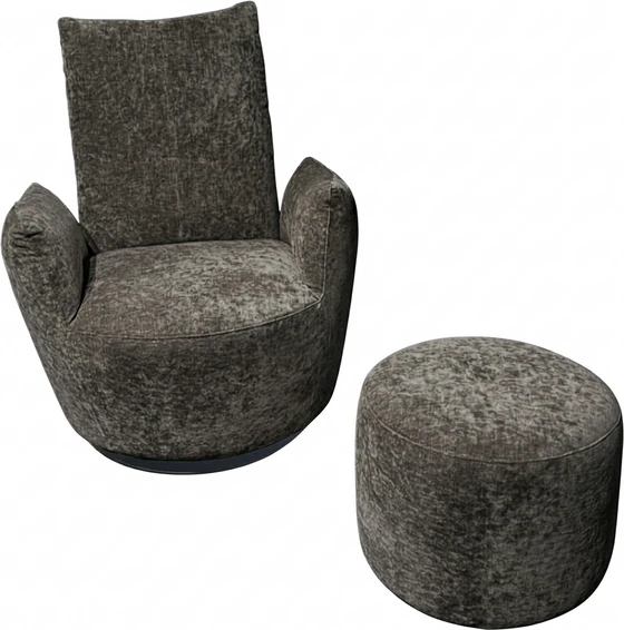 Bullfrog BLOBB 1008 – Schaukelsessel udn Hocker | 360° drehbar, Design