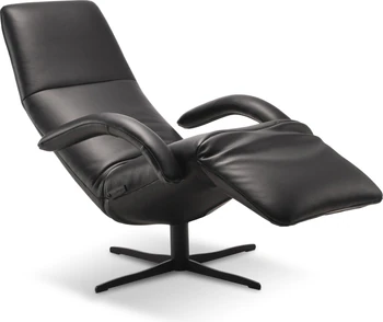 Seitenansicht des JORI Yoga JR-7360 Relaxsessels – ausgeklappte Fußstütze und verstellbare Rückenlehne in synchroner Monomove-Position