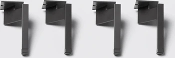 Piure Nex Pur Box Eckfuß 4er-Set 1577418 – schwarze Metallfüße für modernes, leichtes Möbeldesign