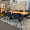 Essgruppe Bacher AIDEN Soft 6 Stühle Graphite Ausstellungsstück modernes Esszimmer