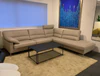 Erpo Sofa GA400 AERA als Wohnlandschaft mit Kopfstütze und Edelstahlfuß – hochwertiges Ausstellungsstück
