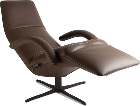 JORI YOGA JR-7360 Celia in truffo mit ausgestellter Fußstütze und braunem Drehfuß