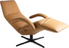 Seitenansicht des JORI YOGA Relaxsessels JR-7360 in Celia Oro – geeignet für Körpergröße ca. 165–185 cm