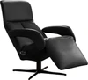 Seitenansicht des ergonomischen JORI Relaxsessels Symphony JR-7960 in Leder Cavila Black.