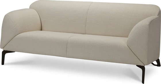 Metallfuß in schwarzer Lackierung unter dem Como Sofa von JORI