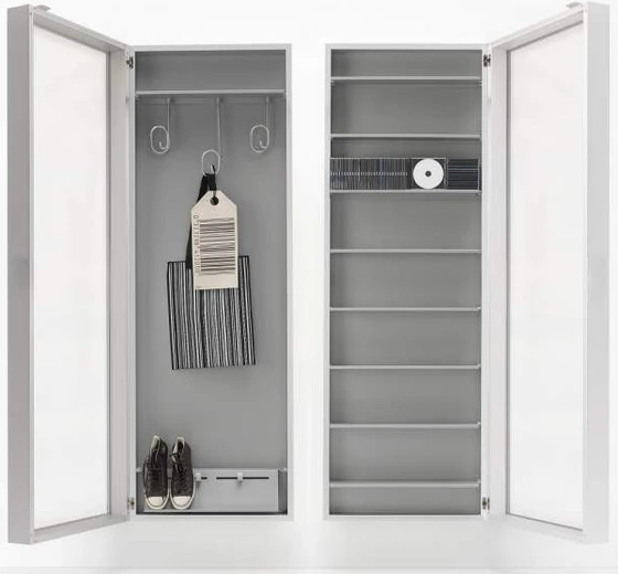 Kristalia BOXONE Designschrank – extraflacher Spiegel-Schrank für Flur | 20 cm tief | Luciano Bertoncini - Möbelhaus H. Zeppenfeld GmbH