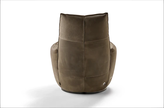 Moderner Schaukelsessel Bullfrog Blobb Deluxe mit kissiger Polsterung und legerem Design, Rückansicht