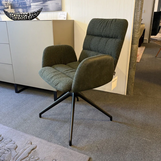 Bacher AIDEN Roccia Armlehnstuhl Forest drehbar Seitenansicht