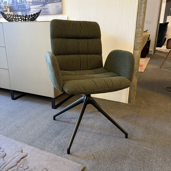 Bacher AIDEN Roccia Armlehnstuhl Forest drehbar Frontansicht