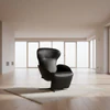 JORI Relaxsessel Daydreamer JR-7450 Monomove – luxuriöser Relaxsessel aus schwarzem Leder mit ergonomischem Design und patentierter Mono-Move-Mechanik