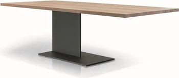 Asco Esstisch Mono Minal Zentralfußtisch Säulentisch Massivholztisch Designmöbel Sauerland Möbel Zeppenfeld Olpe Siegerland Siegen Oberberg Lüdenscheid Hagen Dortmund