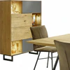 Puro Style Highboard – Rahmenfuß schwarz (Gesamthöhe 134,6 cm)