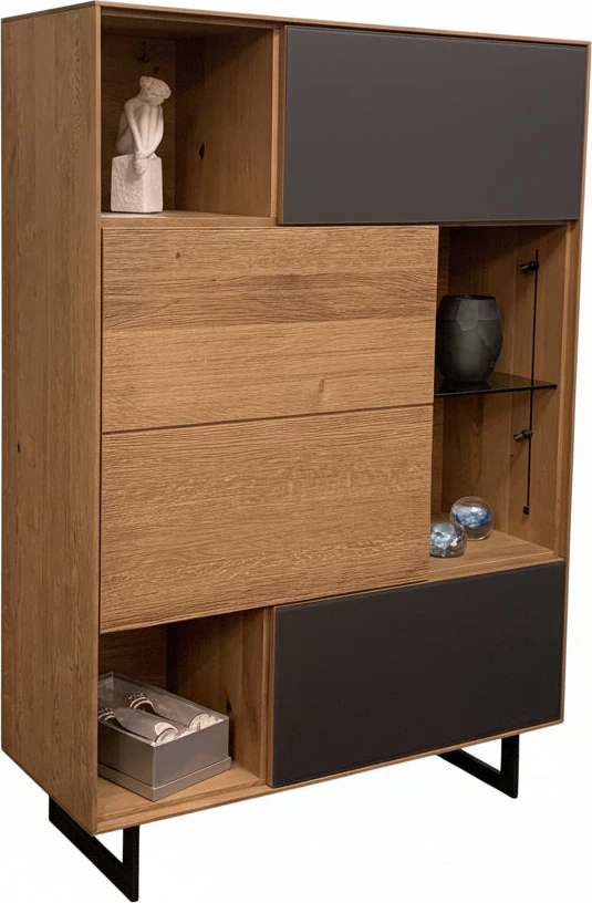 Detail Anrei Puro Style SY461 – mittlere Tür in Asteiche mit Zopfbürstung