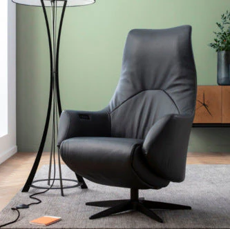 AERA Signa 165 Relaxsessel im Ambiente – Leder Runner, Herz-Waage, Fuß 32 schwarz