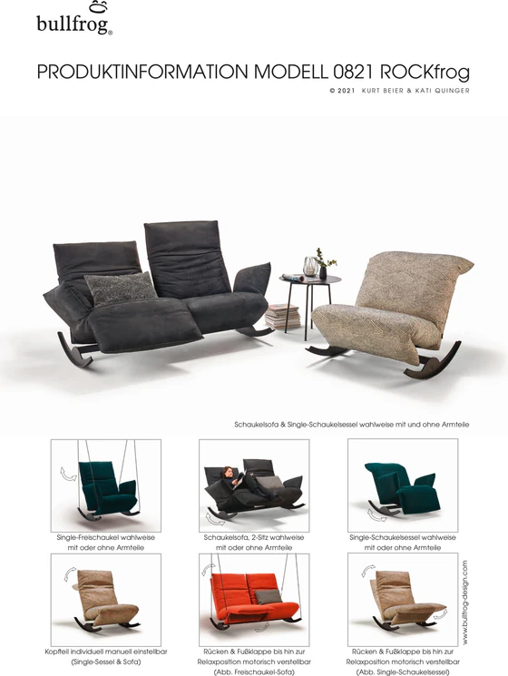 Bullfrog Loungesessel Rockfrog elektrisch verstellbar Produktinformationen