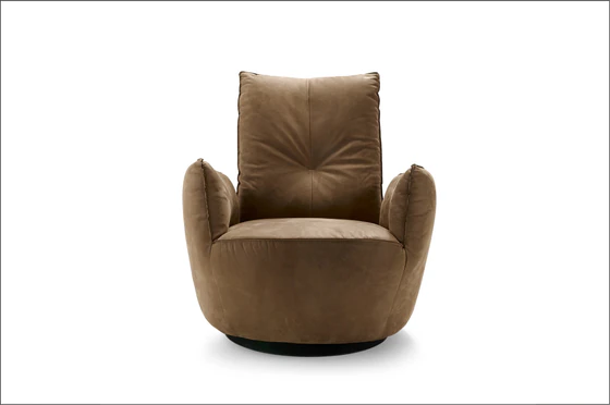 Bullfrog BLOBB 1008 – Schaukelsessel in Nubukleder Desperado, 360° drehbar