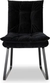 IP Design Soulmate Dining Stuhl ohne Armlehne City Velvet schwarz front