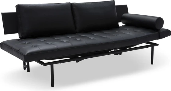 IPDesign Daybed Campus (Deluxe) & Zubehör – Leder Galaxy schwarz, glatt oder Steppung - Möbelhaus H. Zeppenfeld GmbH
