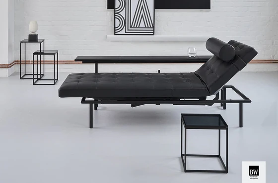 IPDesign Daybed Campus (Deluxe) & Zubehör – Leder Galaxy schwarz, glatt oder Steppung - Möbelhaus H. Zeppenfeld GmbH