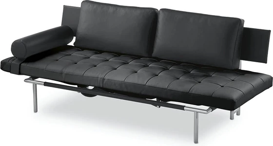 IPDesign Daybed Campus (Deluxe) & Zubehör – Leder Galaxy schwarz, glatt oder Steppung - Möbelhaus H. Zeppenfeld GmbH