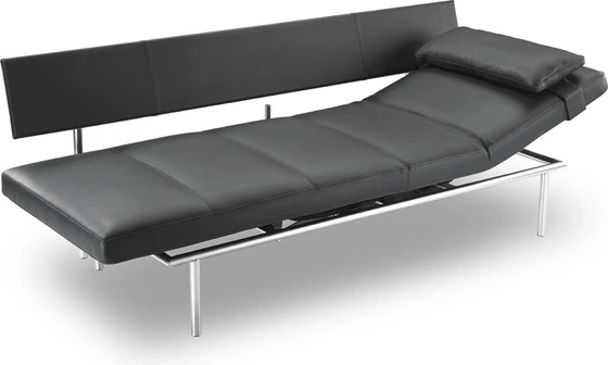 IPDesign Daybed Campus (Deluxe) & Zubehör – Leder Galaxy schwarz, glatt oder Steppung - Möbelhaus H. Zeppenfeld GmbH