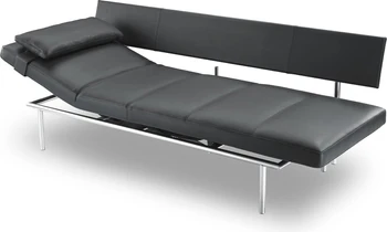 Daybed, Relaxliege Campus von IP Design, Leder schwarz