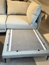 Alva Sofa Detailansicht Unterbau für das Einstecken der Rückenlehnen