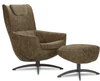 JORI Griffon Relaxsessel in Seitenansicht – eleganter Ruhesessel mit schwarzem Gestell