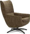 JORI Griffon Relaxsessel in Seitenansicht – eleganter Ruhesessel mit schwarzem Gestell ohne Hocker