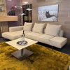 JORI Longueville Landscape Sofa mit strukturierter Stoffoberfläche Axil 001 in heller Beige-Natur-Optik