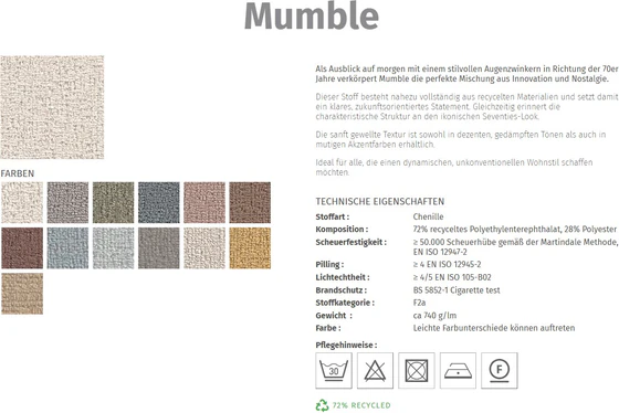 JORI Infinity Relaxsessel als Freisteller in hellem Stoff Mumble mit weicher Chenille-Struktur, hoher Rückenlehne und schwarzem Fuß